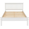 Monaco 5ft White Bed Low Foot End