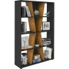 Naples Black Medium Bookcase