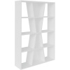 Naples White Medium Bookcase