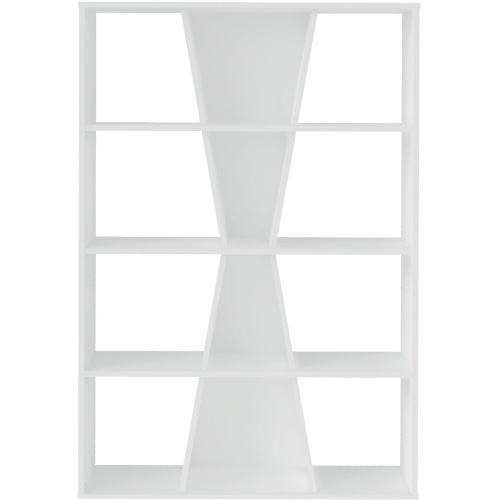 Naples White Medium Bookcase