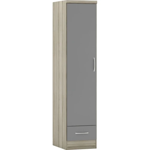 Nevada 1 Door Wardrobe Grey