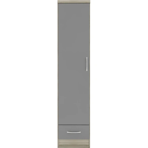 Nevada Grey Gloss 1 Door 1 Wardrobe