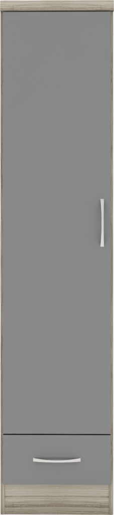 Nevada Grey Gloss 1 Door 1 Wardrobe