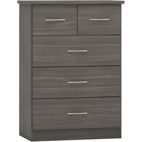 Nevada 3x2 Drawer Chest Black