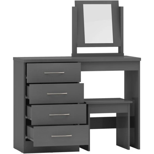 Nevada 3D Grey Dressing Table Set