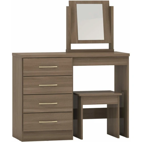 Nevada 4 Drawer Dressing Table Rustic