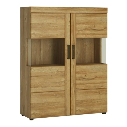 Tina Low wide 2 door display cabinet