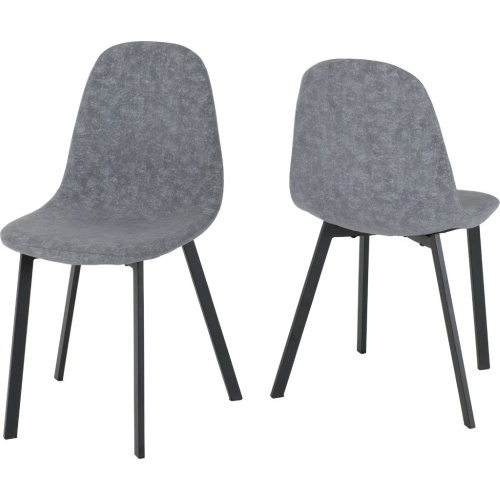 Berlin Dark Grey Fabric Chairs