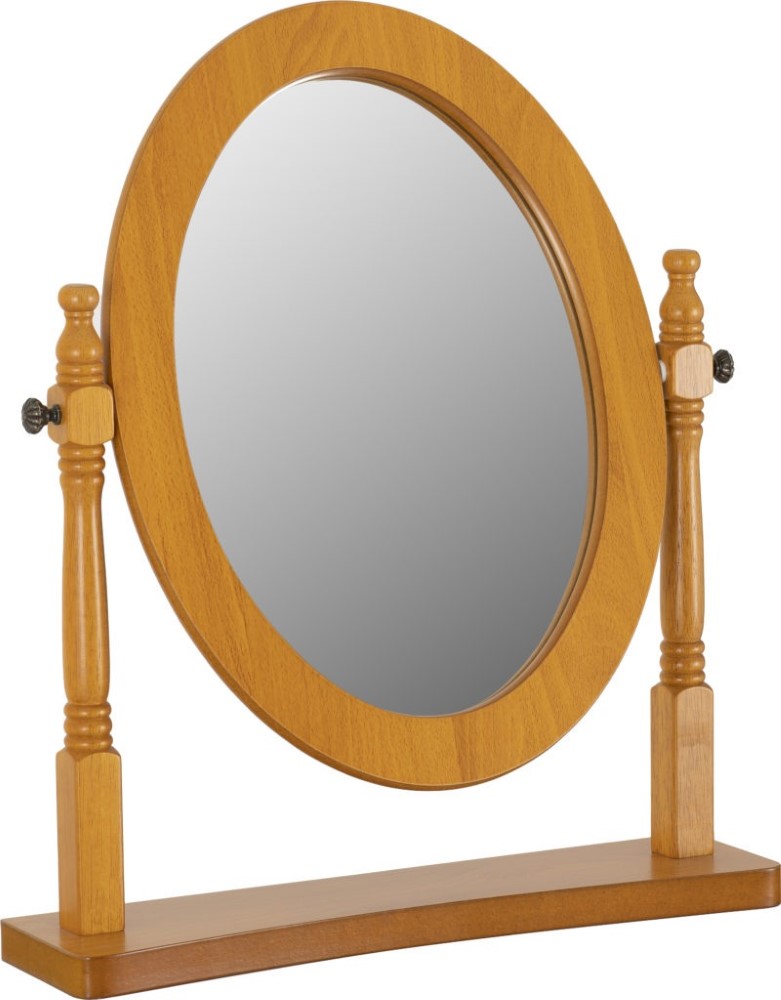 GUANGMING - Oval Dressing Table Vanity Mirror, Bedroom Desktop Dressing  Mirror, 21x16cm, Foldable Glass Single Sided Mirror with Wooden Base, Free  Standing Decorative Mirror Ornaments (Color : Dark C: Wall-Mounted Mirrors:  Amazon.com.au