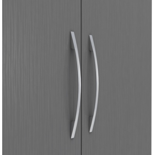 Nevada 3D Effect Grey 6 Door Mirrored Wardrobe