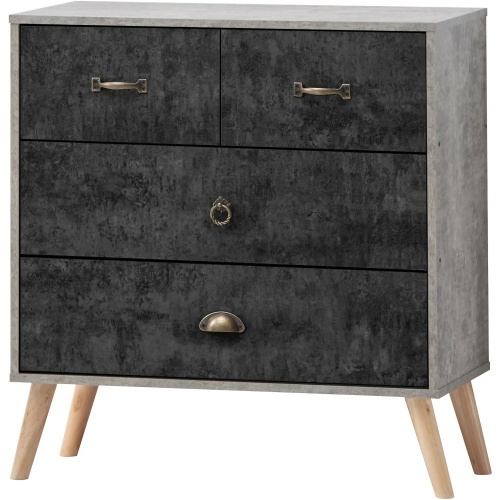 Nordic Charcoal 2 Plus 2 Drawer Chest