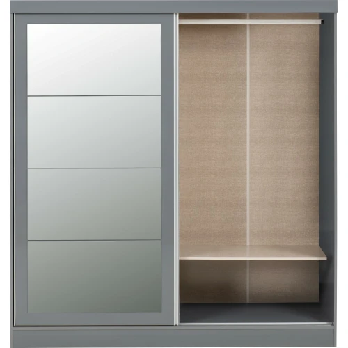 Nevada 2 Door Sliding Wardrobe Grey