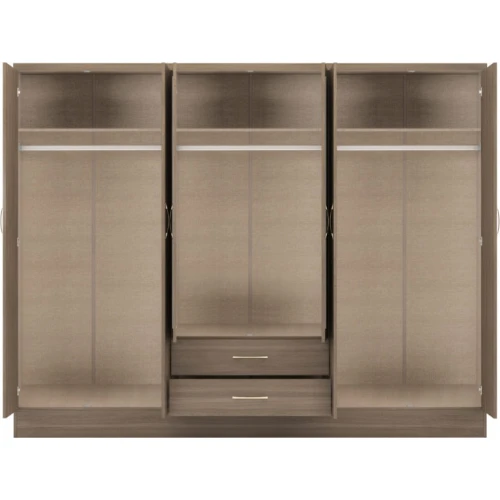 Nevada 6 Door Wardrobe Rustic