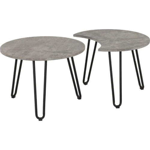 Athens Duo Coffee Table Set Concrete