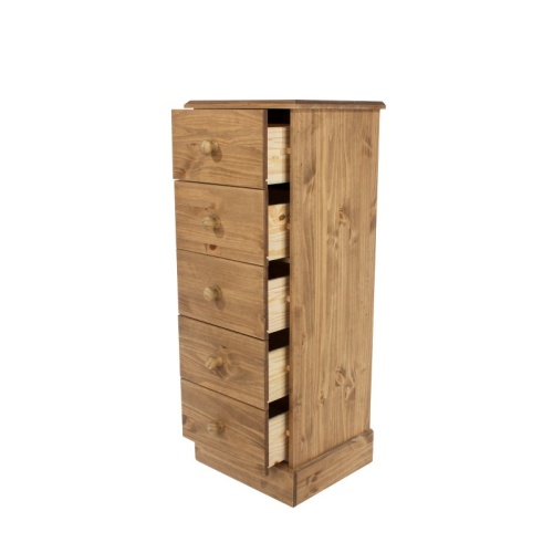Cotswold 5 drawer narrow chest