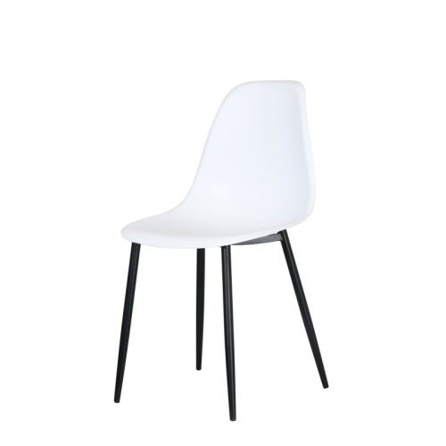 Aspen Curve White Plastic Chair