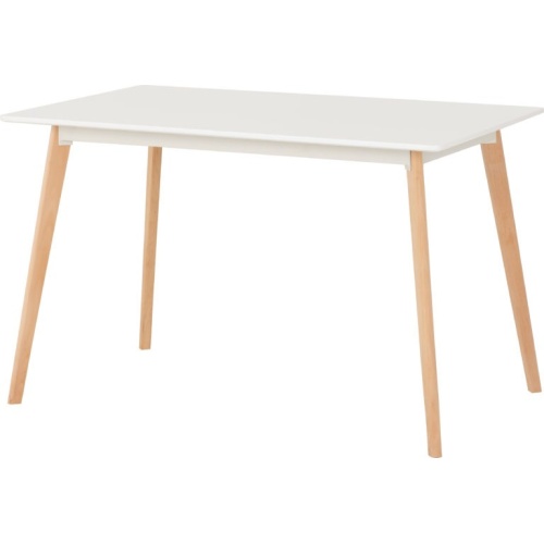 Bendal White and Beech Dining Table
