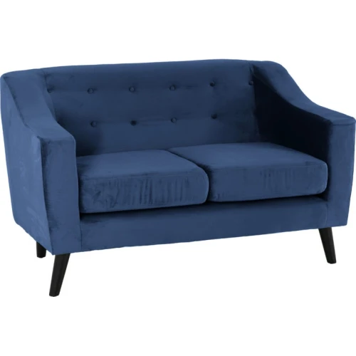 Ashley Blue Velvet 2 Seater Sofa