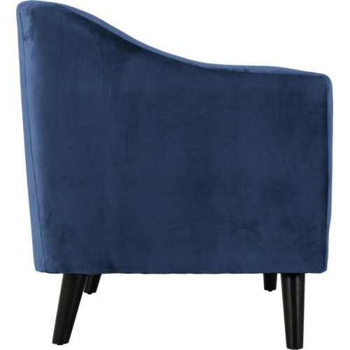 Ashley Blue Velvet 3 Seater Sofa