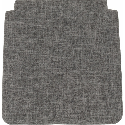 Grey Fabric Seat Pad Pair