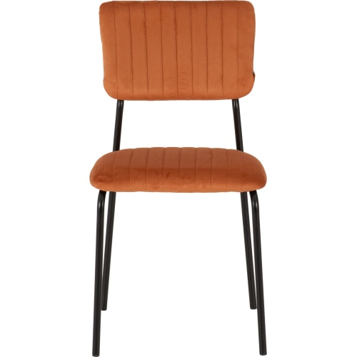 Sheldon Burnt Orange Velvet Chair