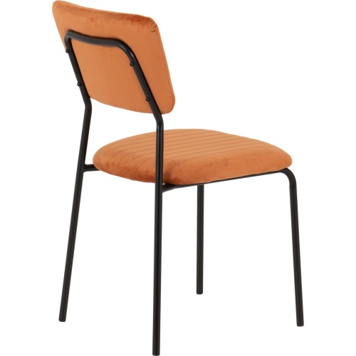 Sheldon Burnt Orange Velvet Chair