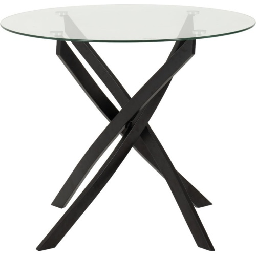 Sheldon Round Glass Top Dining Table