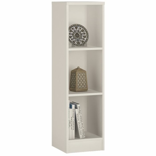 Medium Narrow Bookcase in Pearl White