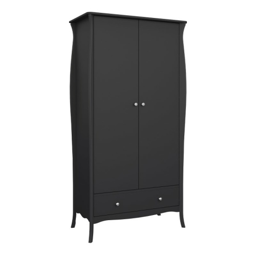 Bar-Black-2-Door-1-Drawer-Wardrobe.jpg IW Furniture | Buy Now