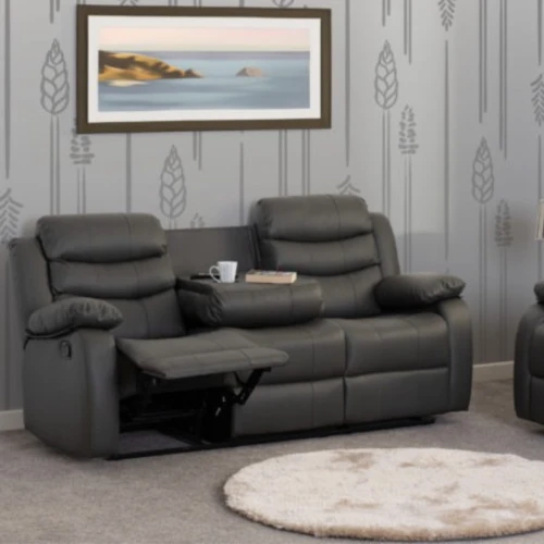 Grey 3x2 Recliner Suite