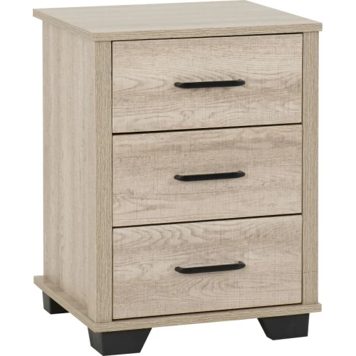 Oliver 3 Drawer Bedside