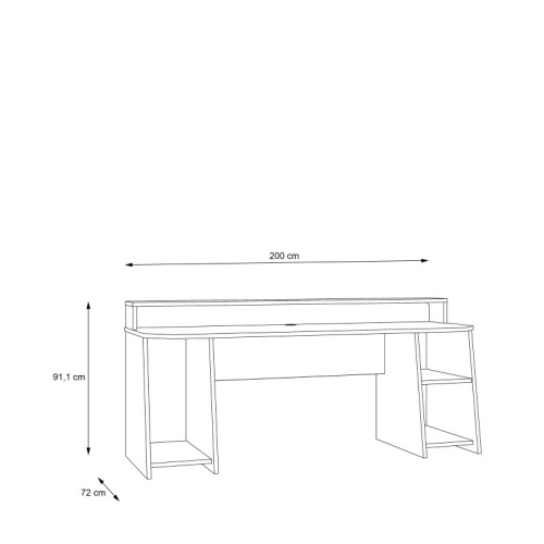 Tez-Gaming-Desk-with-Blue-LED-Matt-Black6.jpg IW Furniture | Buy Now