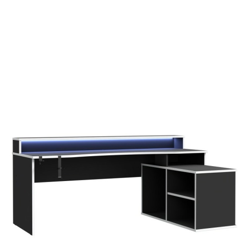 Tez-Gaming-Desk-with-LED-in-Black-White.jpg IW Furniture | Buy Now