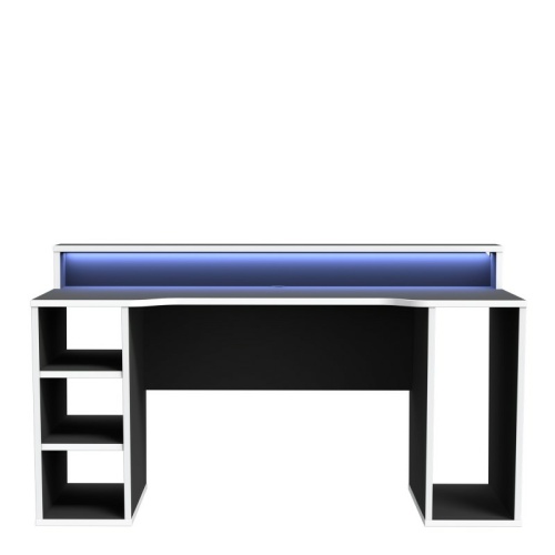 Tez-Gaming-Desk-with-LED-in-Black-White1-1.jpg IW Furniture | Buy Now