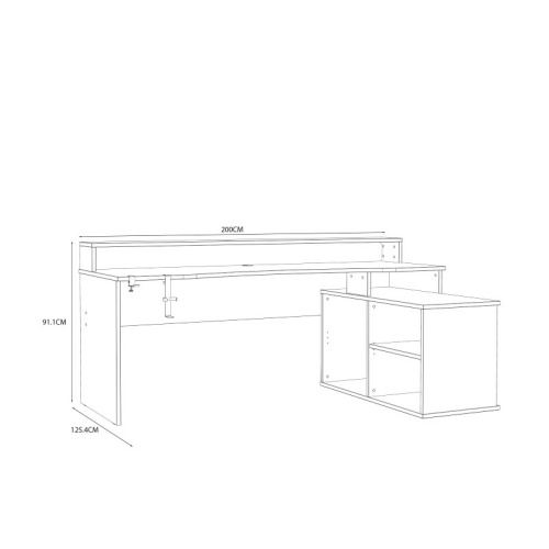 Tez-Gaming-Desk-with-LED-in-Black-White5.jpg IW Furniture | Buy Now