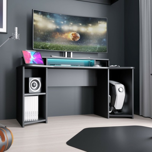 Tez-Gaming-Desk-with-LED-in-Matt-Black6.jpg IW Furniture | Buy Now