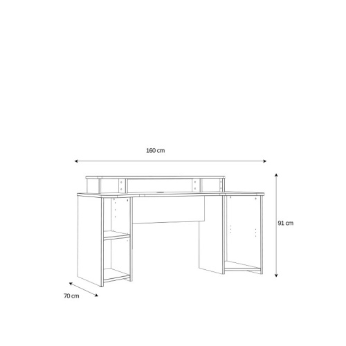 Tez-Gaming-Desk-with-LED-in-Matt-Black7.jpg IW Furniture | Buy Now