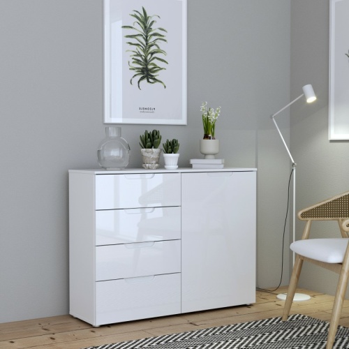 Enna-4-Chest-of-Drawers-1-Door-in-White-High-Gloss3.jpg IW Furniture | Buy Now