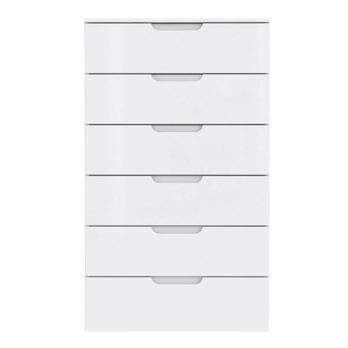 Enna-Chest-of-6-Drawers-in-White-High-Gloss1.jpg IW Furniture | FREE DELIVERY