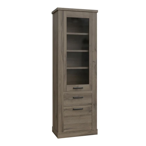 Coro 2 Door Narrow Display Cabinet