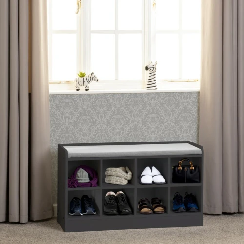 Portland Shoe Bench Grey