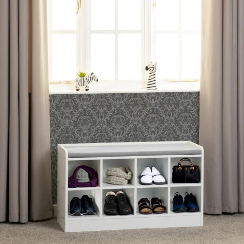 Portland Shoe Bench White