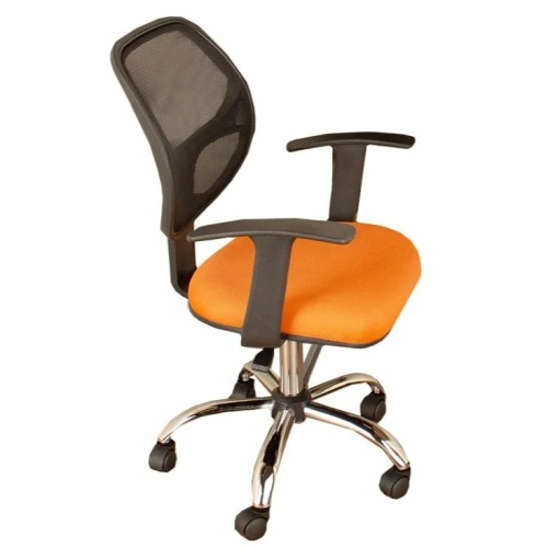 Loft home office chair in orange fabric seat