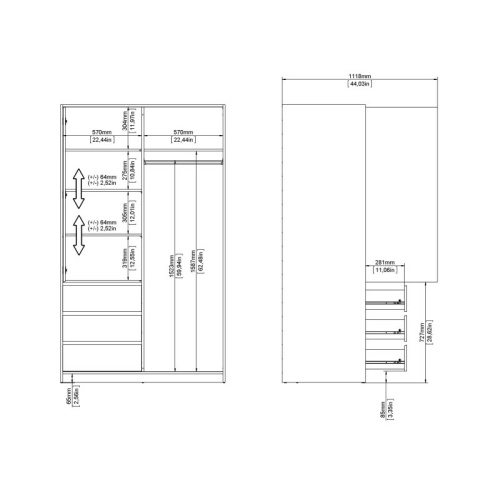 Caia-3-Door-Wardrobe-Oak7.jpg IW Furniture | Buy Now