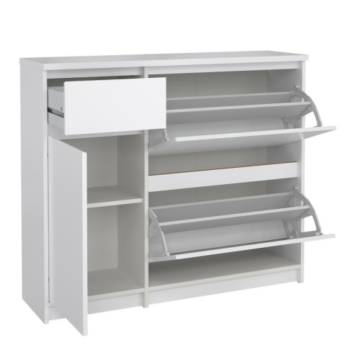 Caia-Shoe-Cabinet-2-Flip-Down-Doors-White2.jpg IW Furniture | FREE DELIVERY