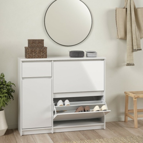 Caia-Shoe-Cabinet-2-Flip-Down-Doors-White3.jpg IW Furniture | Buy Now