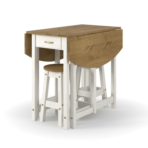 Corona-White-oval-breakfast-drop-leaf-table-set1.jpg IW Furniture | Free Delivery