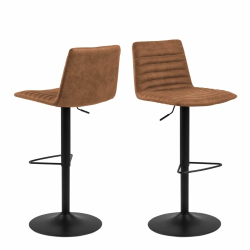 Kimmy-Bar-Stool-with-Brown-Fabric-in-Set-of-2.jpg IW Furniture | Free Delivery