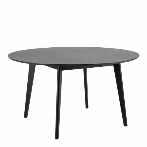 Roxby Round Dining Table in Black 140