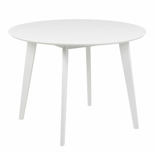 Roxby Round Dining Table in White 105